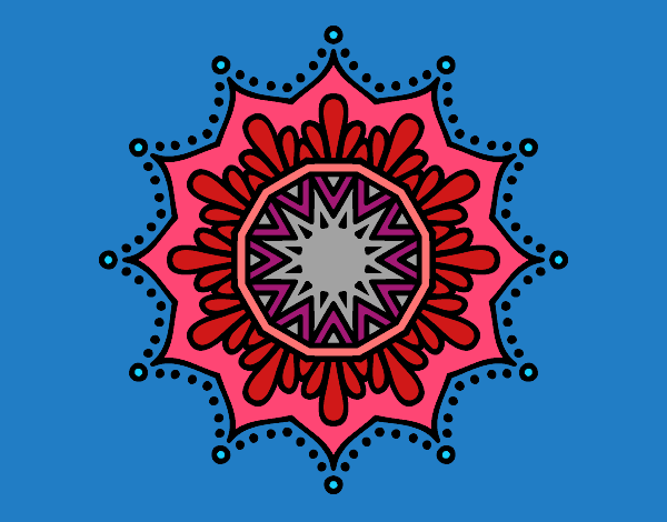 Mandala flor de nieve