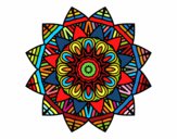 Dibujo Mandala frutal pintado por capdevila