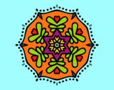 Dibujo Mandala simétrica pintado por gigiamor