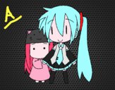 Miku y Kasane Chibi