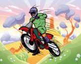 Dibujo Moto de motocross pintado por queyla
