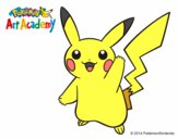 Dibujo Pikachu saludando pintado por xrami