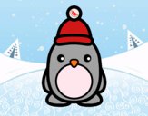 Pingüino navideño