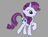 Dibujo Rarity pintado por lisamarie