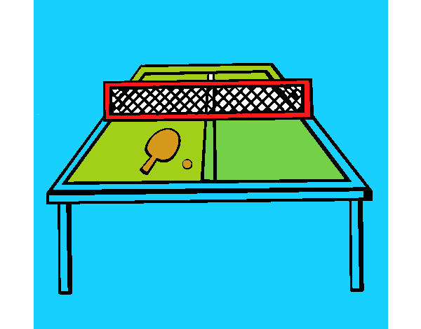 Dibujo Tenis de mesa 1 pintado por luzugames