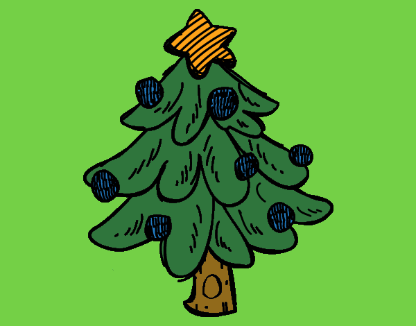 Un árbol Navidad