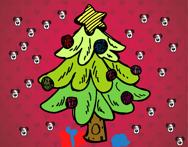 Un árbol Navidad