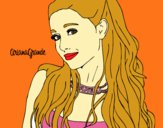 Dibujo Ariana Grande con collar pintado por 30mayoale