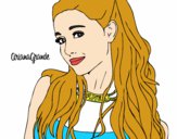 Dibujo Ariana Grande con collar pintado por angell72