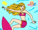 Dibujo Barbie surfeando pintado por ariatnis