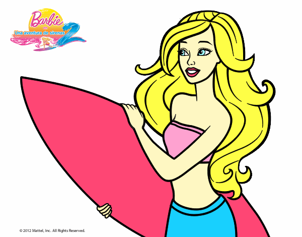 Barbie va a surfear