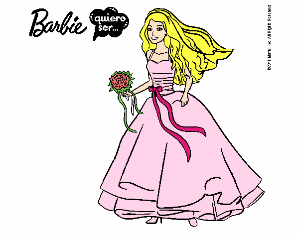 Barbie vestida de novia