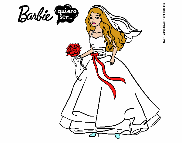 Barbie vestida de novia