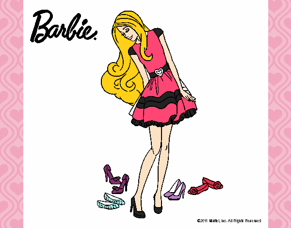 Barbie y su colección de zapatos