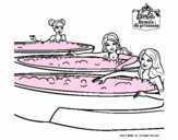 Barbie y sus amigas en el jacuzzi