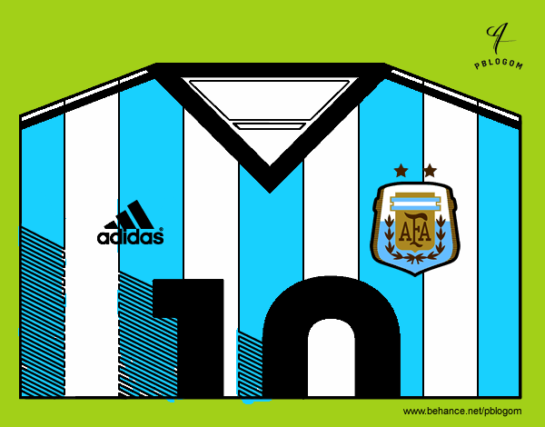 Camiseta del mundial de fútbol 2014 de Argentina