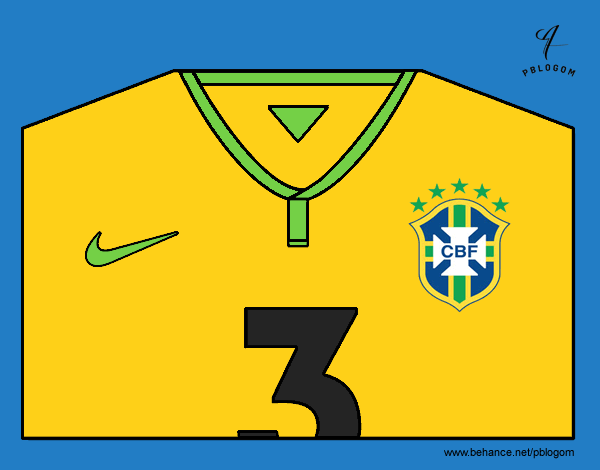 Camiseta del mundial de fútbol 2014 de Brasil