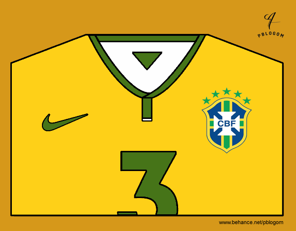 Camiseta del mundial de fútbol 2014 de Brasil