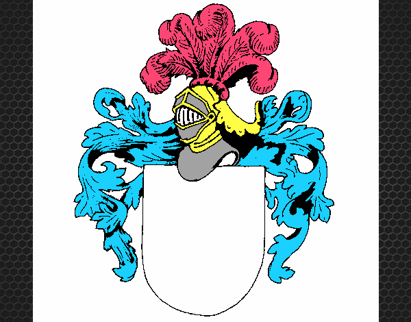 Escudo de armas y casco