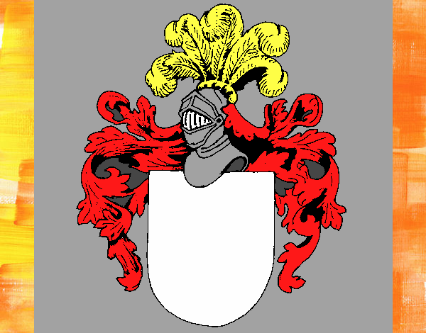 Escudo de armas y casco