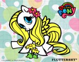 Dibujo Fluttershy pintado por LunaLunita