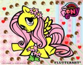 Dibujo Fluttershy pintado por rebecasanc