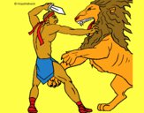 Gladiador contra león