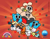 Gumball y amigos contentos