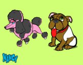 Dibujo Los perritos de Nancy pintado por lolalin