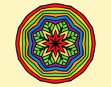Dibujo Mandala cenital pintado por andy2016