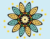 Dibujo Mandala flor con pétalos pintado por Ramon45