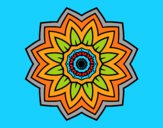 Dibujo Mandala flor de girasol pintado por gigiamor