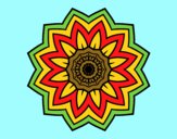 Dibujo Mandala flor de girasol pintado por andy2016