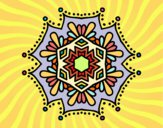 Dibujo Mandala flor simétrica pintado por Ramon45