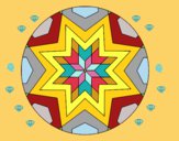 Dibujo Mandala mosaico estrella pintado por Ramon45