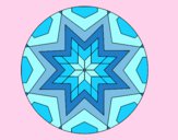 Dibujo Mandala mosaico estrella pintado por andy2016