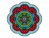 Dibujo Mandala mosaico modernista pintado por gigiamor