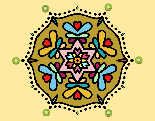 Dibujo Mandala simétrica pintado por Ramon45