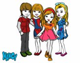 Dibujo Nancy y sus amigos pintado por lolalin