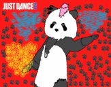 Dibujo Oso Panda Just Dance pintado por lolalin