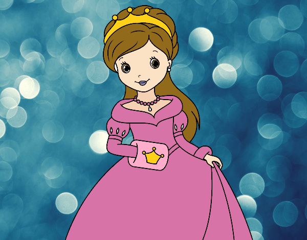 Dibujo Princesa de gala pintado por andy2016