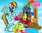 Rainbow Dash en su palacio