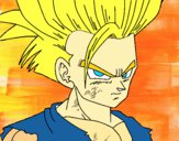 Dibujo Son Gohan pintado por gojo