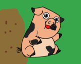 Dibujo Un cerdo  pintado por zharovane
