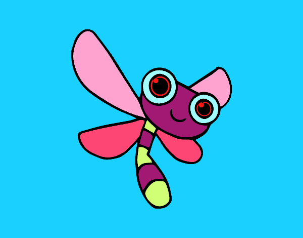 Dibujo Una libélula pintado por lolalin