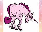 Dibujo Unicornio bravo pintado por lolalin