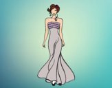 Dibujo Vestido de boda elegante pintado por AlexandraC