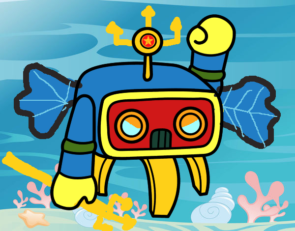 robot de batalla acuatica