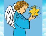 Dibujo Ángel y estrella pintado por andy2016