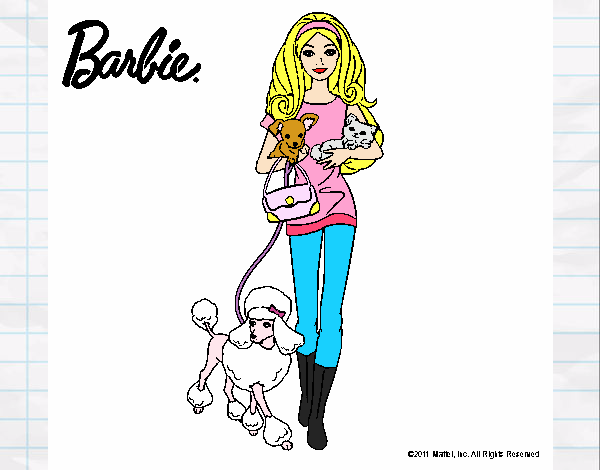 Barbie con sus mascotas